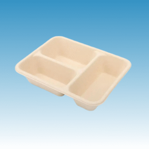 C31-0073-A Eco Friendly Customized Bamboo 1200ml 3-Compartment Lunch Box Bottom